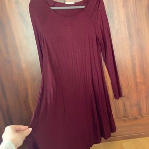 Lush long sleeve t-shirt dress
